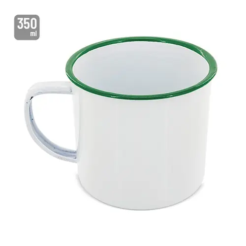 Variante de producto Mug Metálica Esmaltada “Retro” Reborde