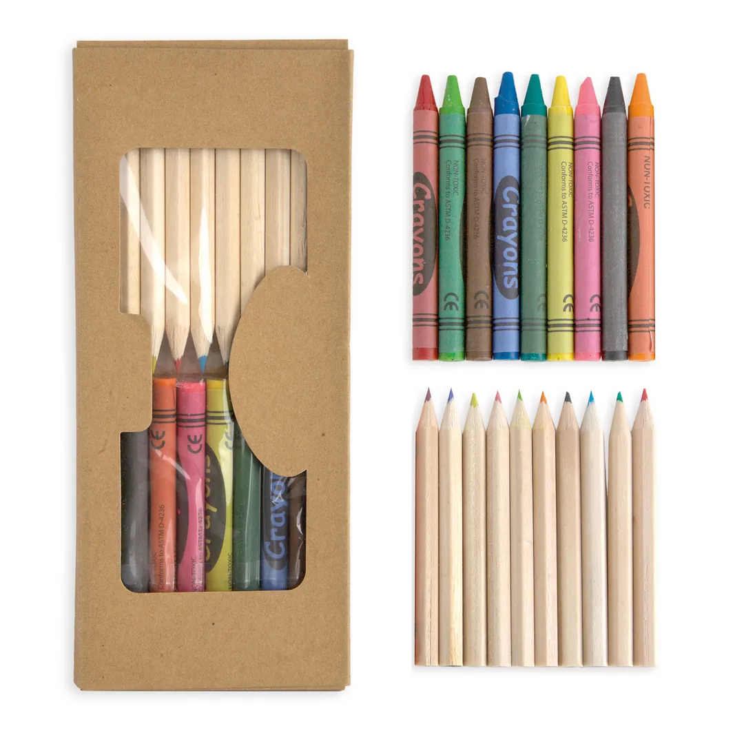 Producto personalizable Set 10 Lapices Colores Y Ceras