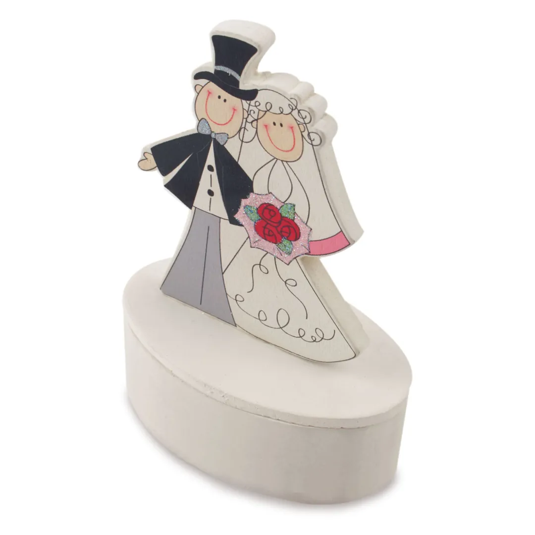 Producto personalizable Cajita Boda Chic Novios