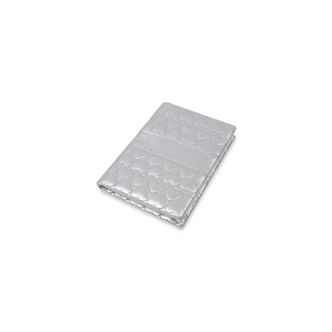 Producto personalizable Notebook Corazon Plata