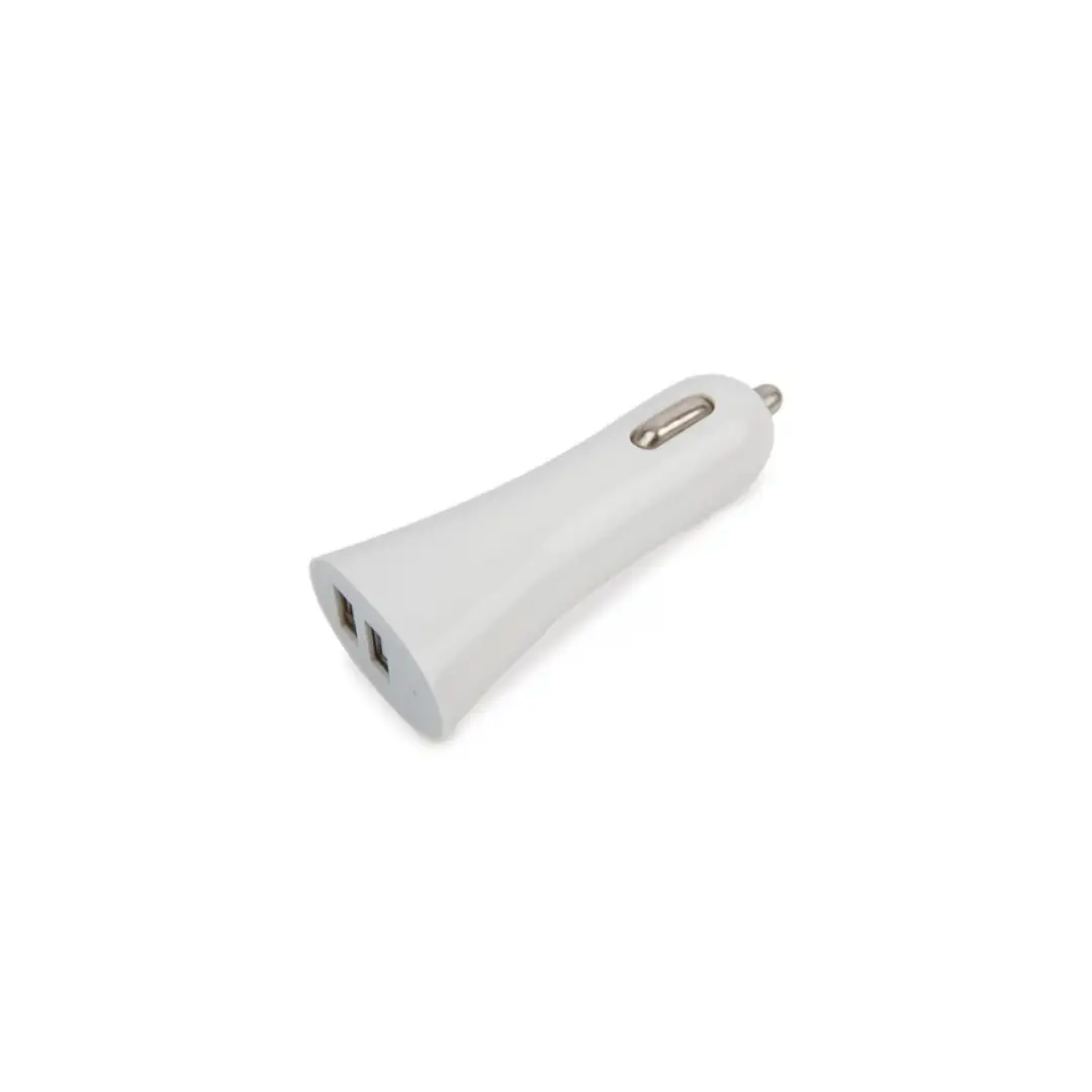 Producto personalizable Cargador De Coche Doble Usb Blanco