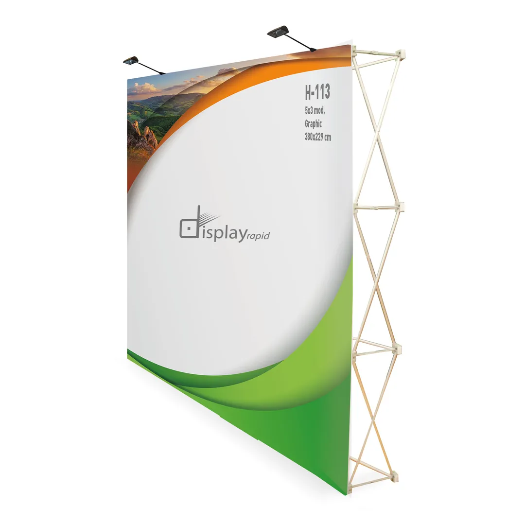 Producto personalizable Pop Up Velcro 5X3 Con Trolley "Showroom"