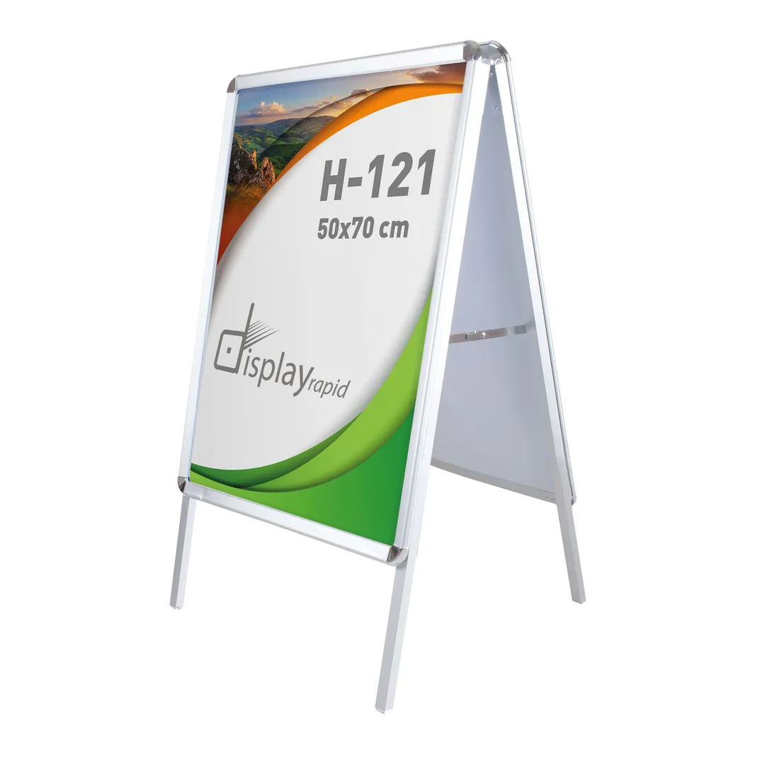Producto personalizable Caballete Aluminio 50X70 2 Caras "Xira"
