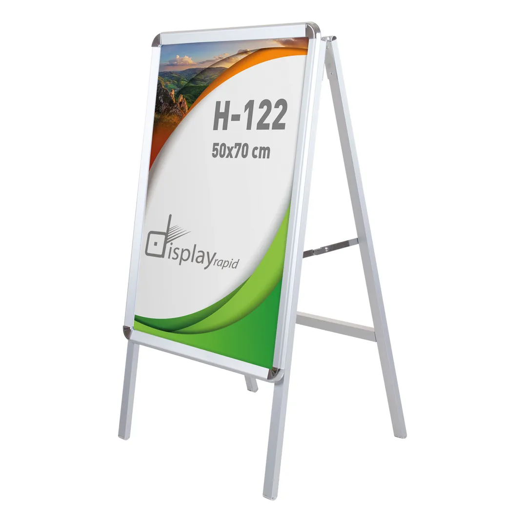 Producto personalizable Caballete Aluminio 50X70 1 Cara "Xira"