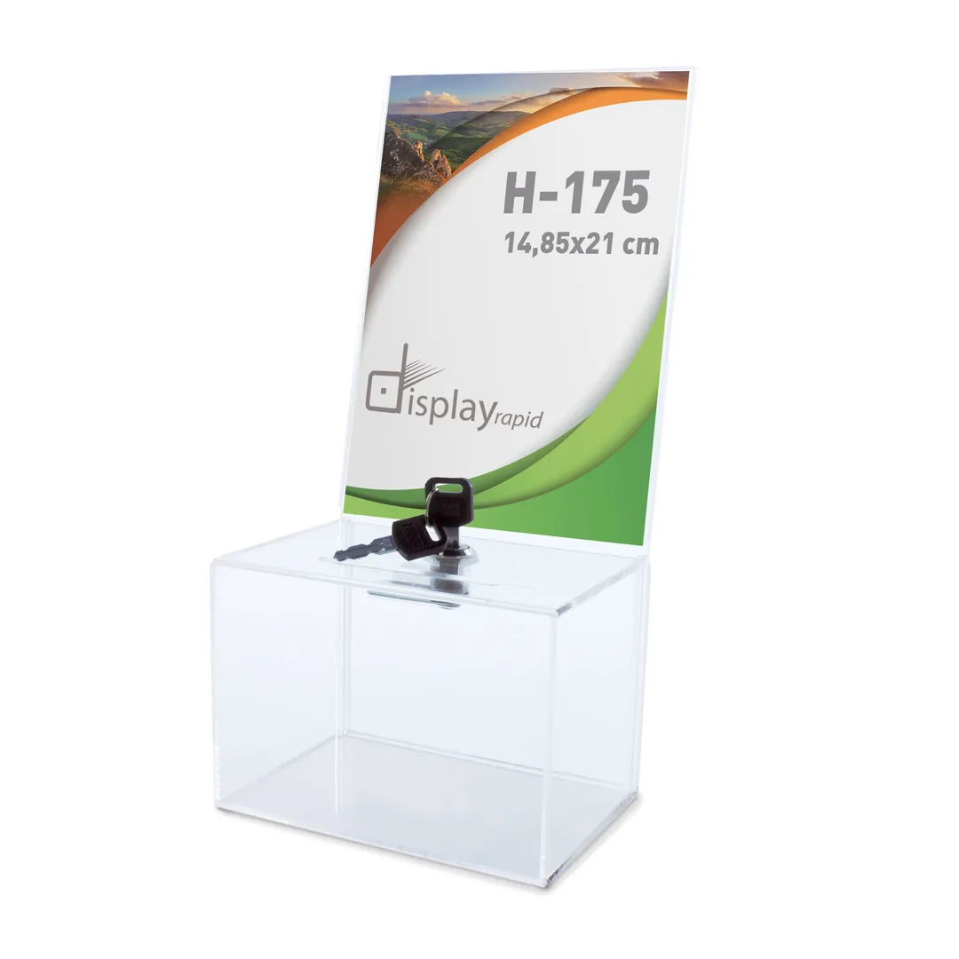 Producto personalizable Urna Portagrafica A5 Con Cerradura "Election"