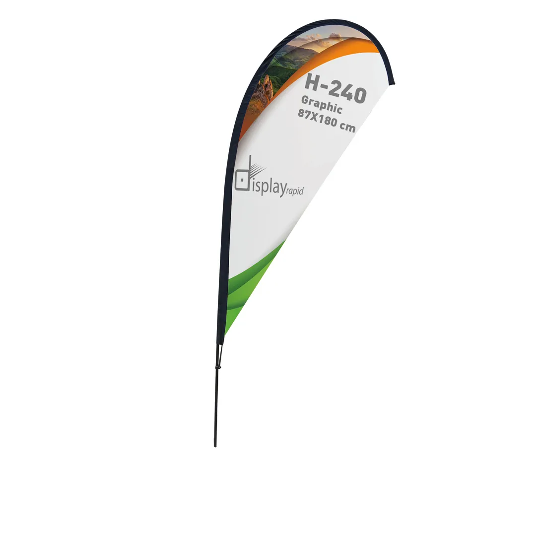 Producto personalizable Soporte Bandera Forma Gota 2 M
