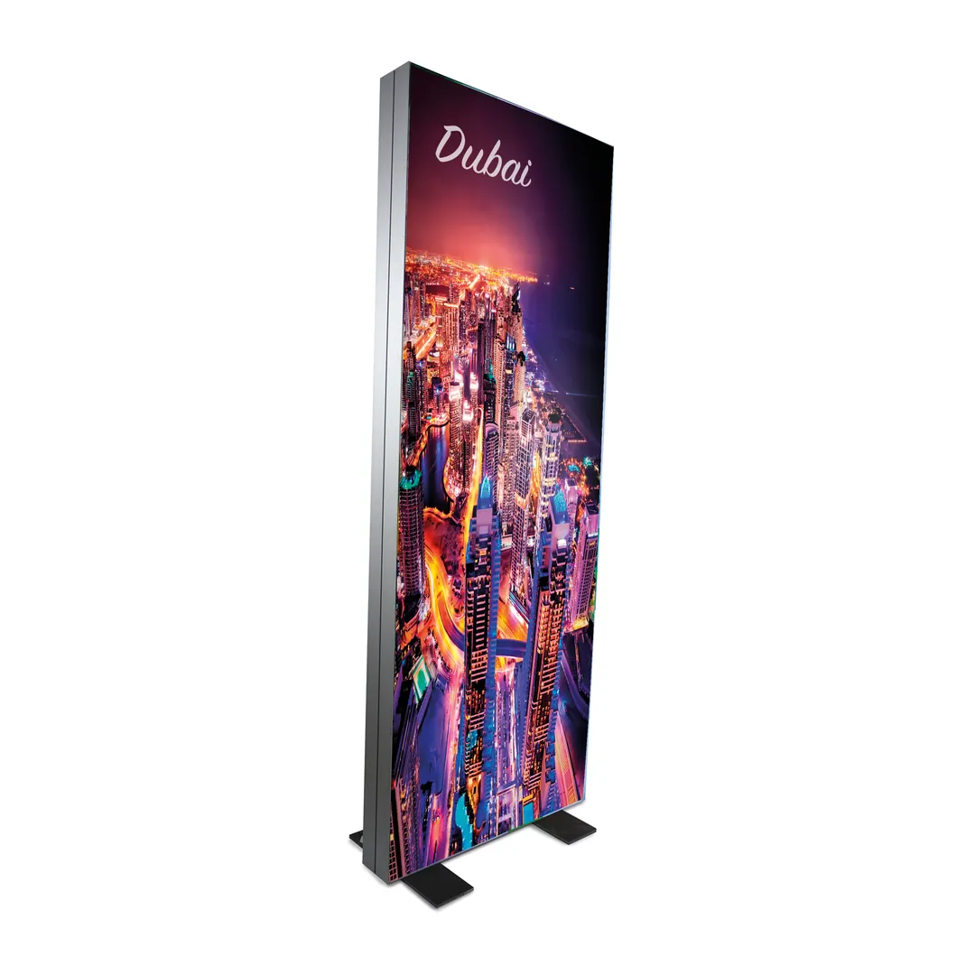 Producto personalizable Marco LED Doble Cara Pleta 60x160 Cm | Publicidad para Exposiciones B2B