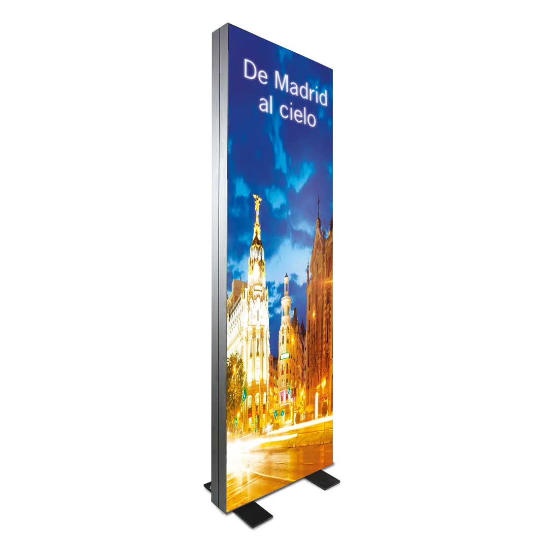 Producto personalizable Marco LED Doble Cara "Pleta" 60x180 Cm | Publicidad para Exposiciones B2B