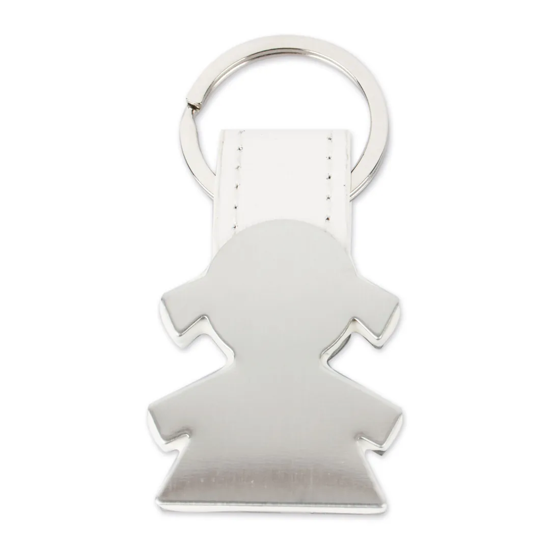 Producto personalizable Llavero Metalico Forma Niña "Nasca"