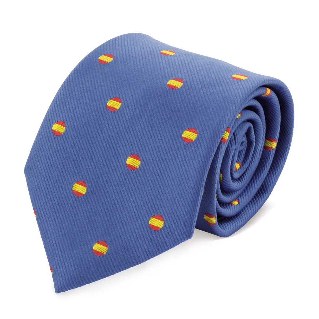 Producto personalizable Corbata Microfibra Spain Flag Az