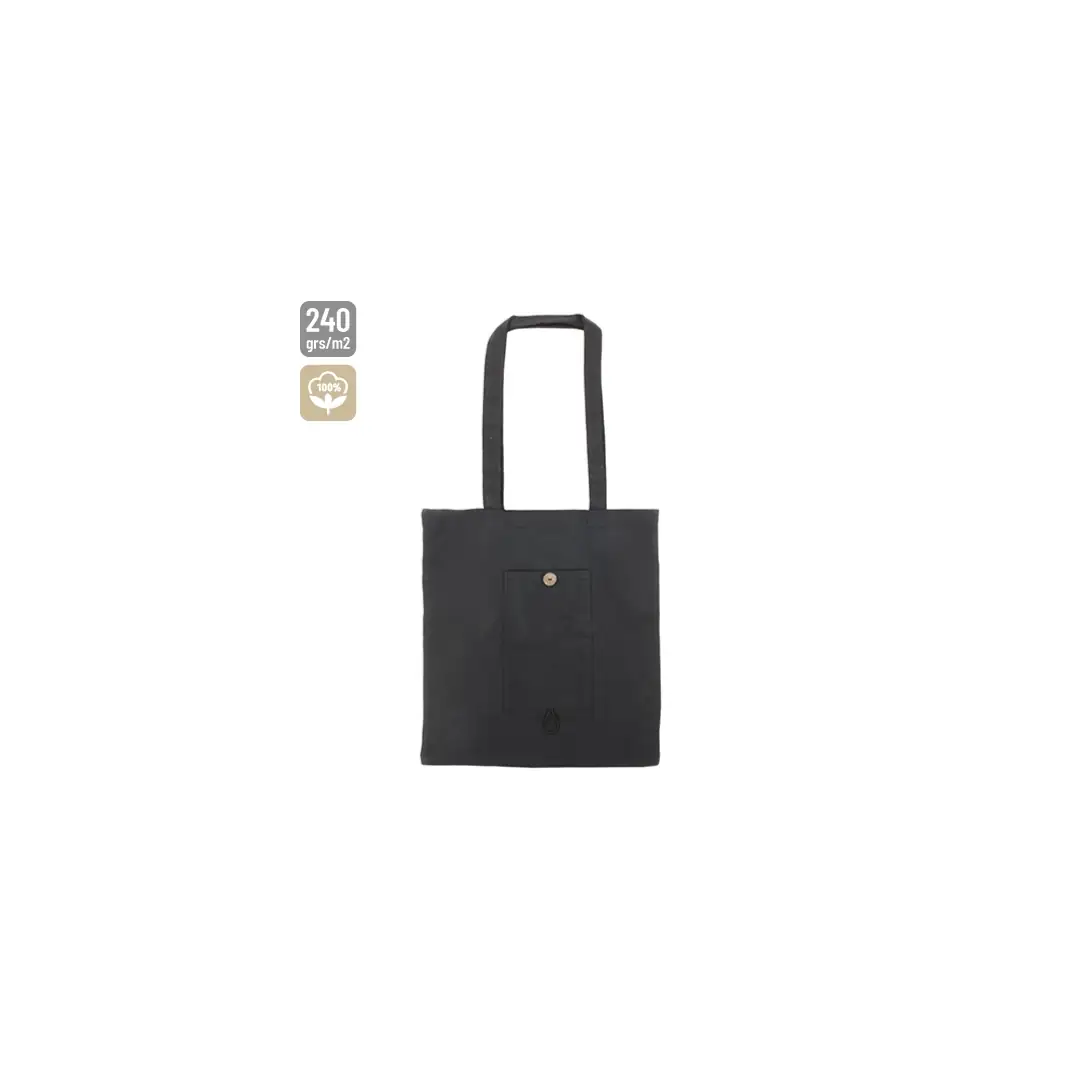 Producto personalizable Bolsa De Algodon Plegable Con Bolsillo "Nadia"