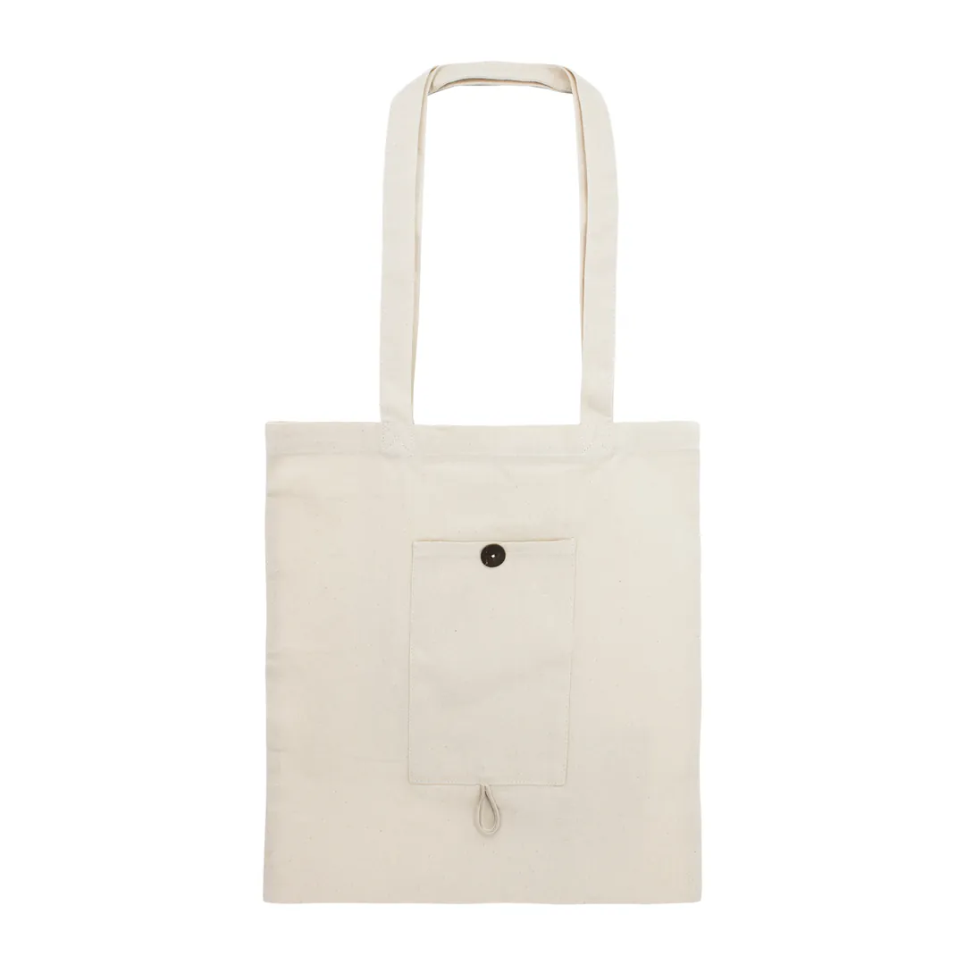 Producto personalizable Bolsa De Algodon Plegable Con Bolsillo "Nadia"