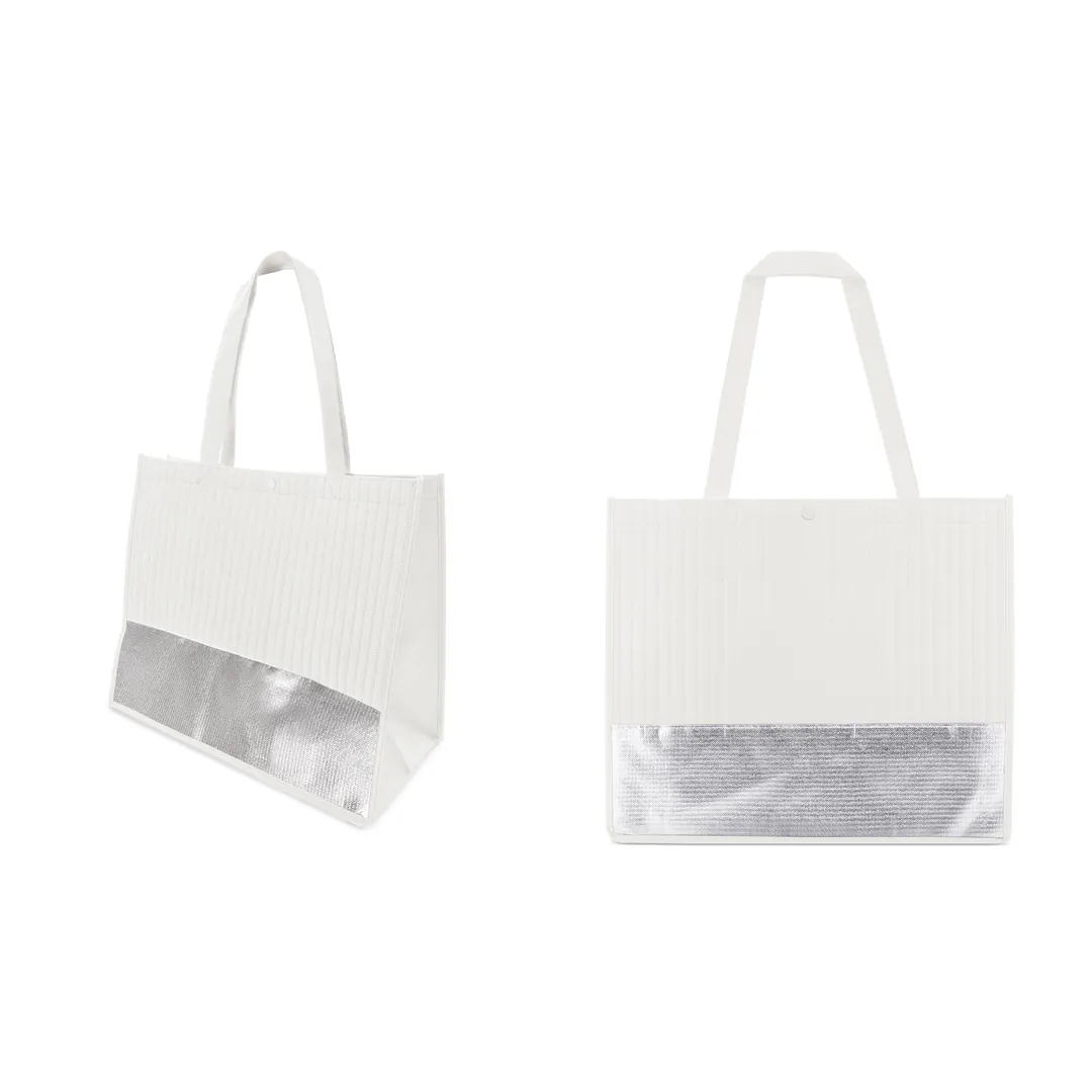 Producto personalizable Bolsa "Lafayette"  Blanco-Plata