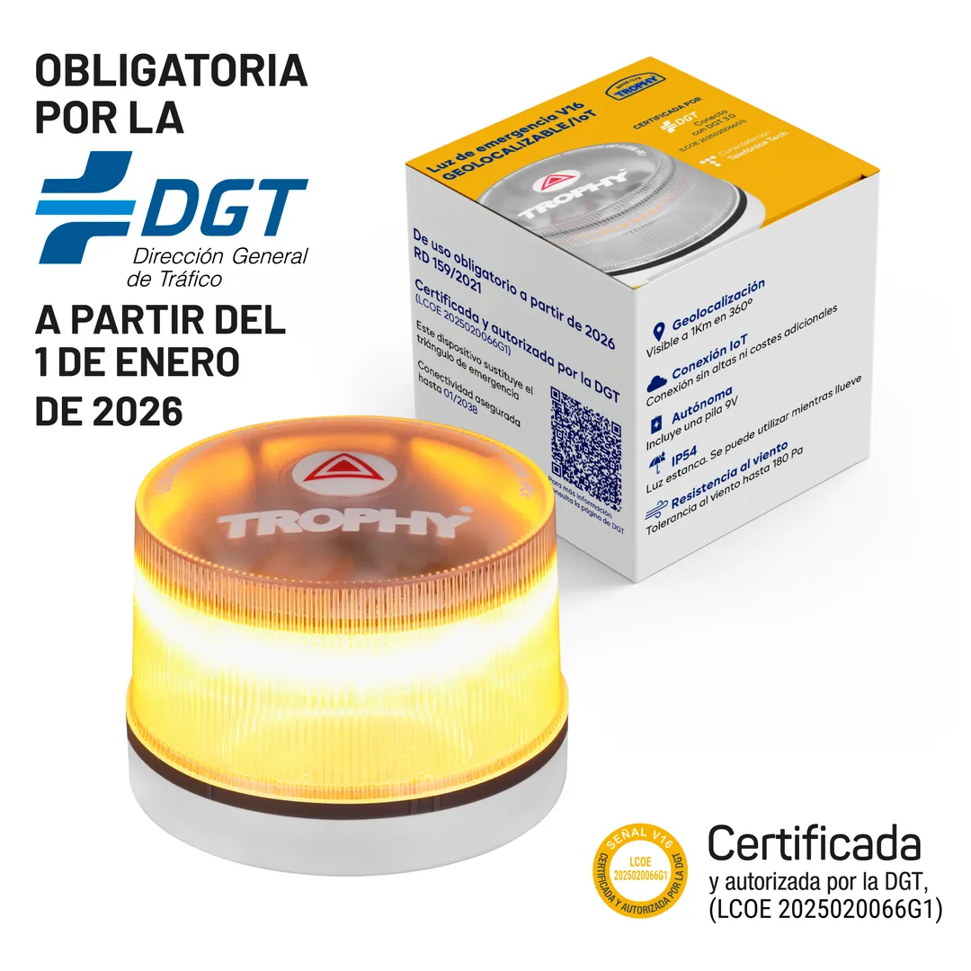Producto personalizable Luz De Emergencia Homologada V16 Geolocalizada