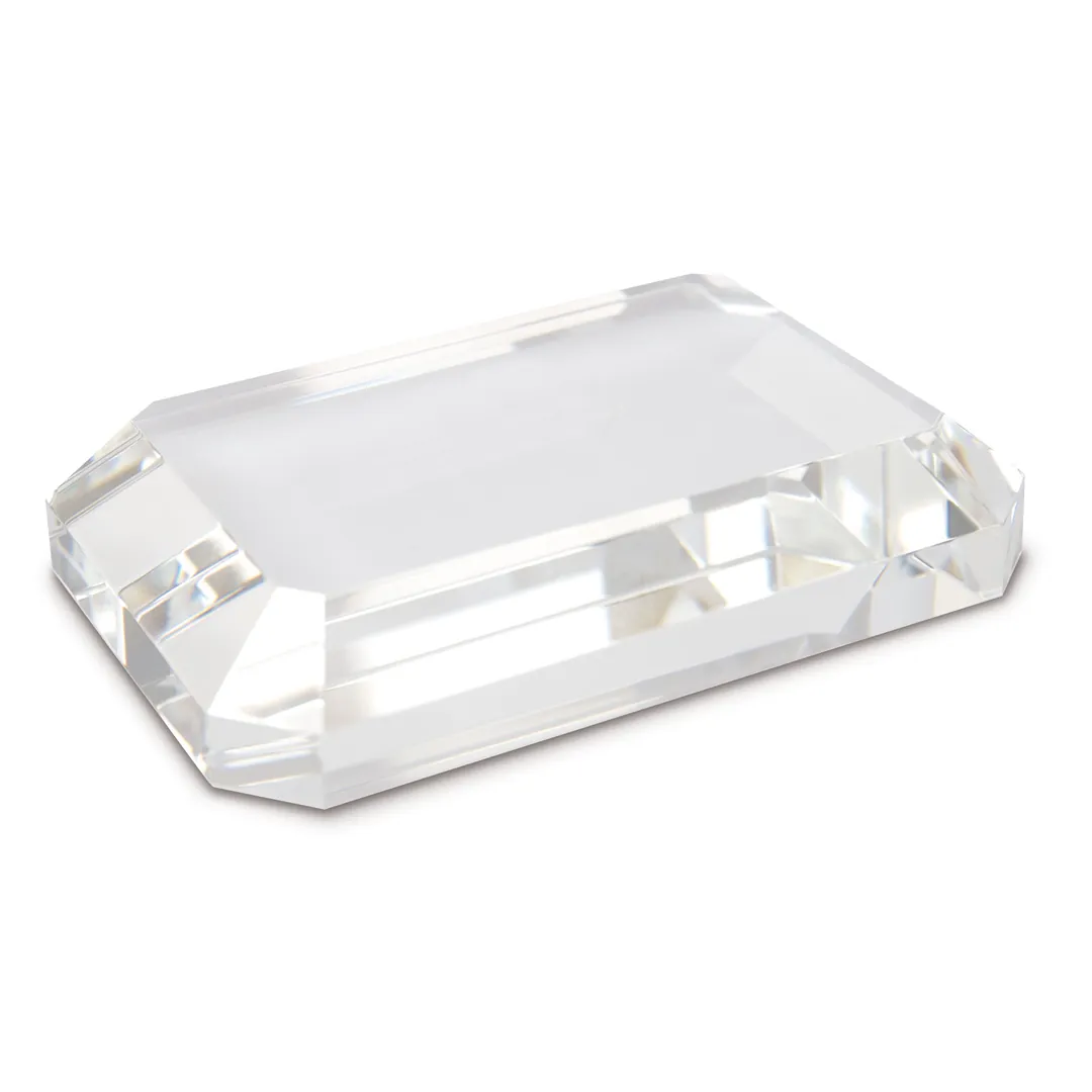 Producto personalizable Cristal Pisapapeles Biselado "Heavy"