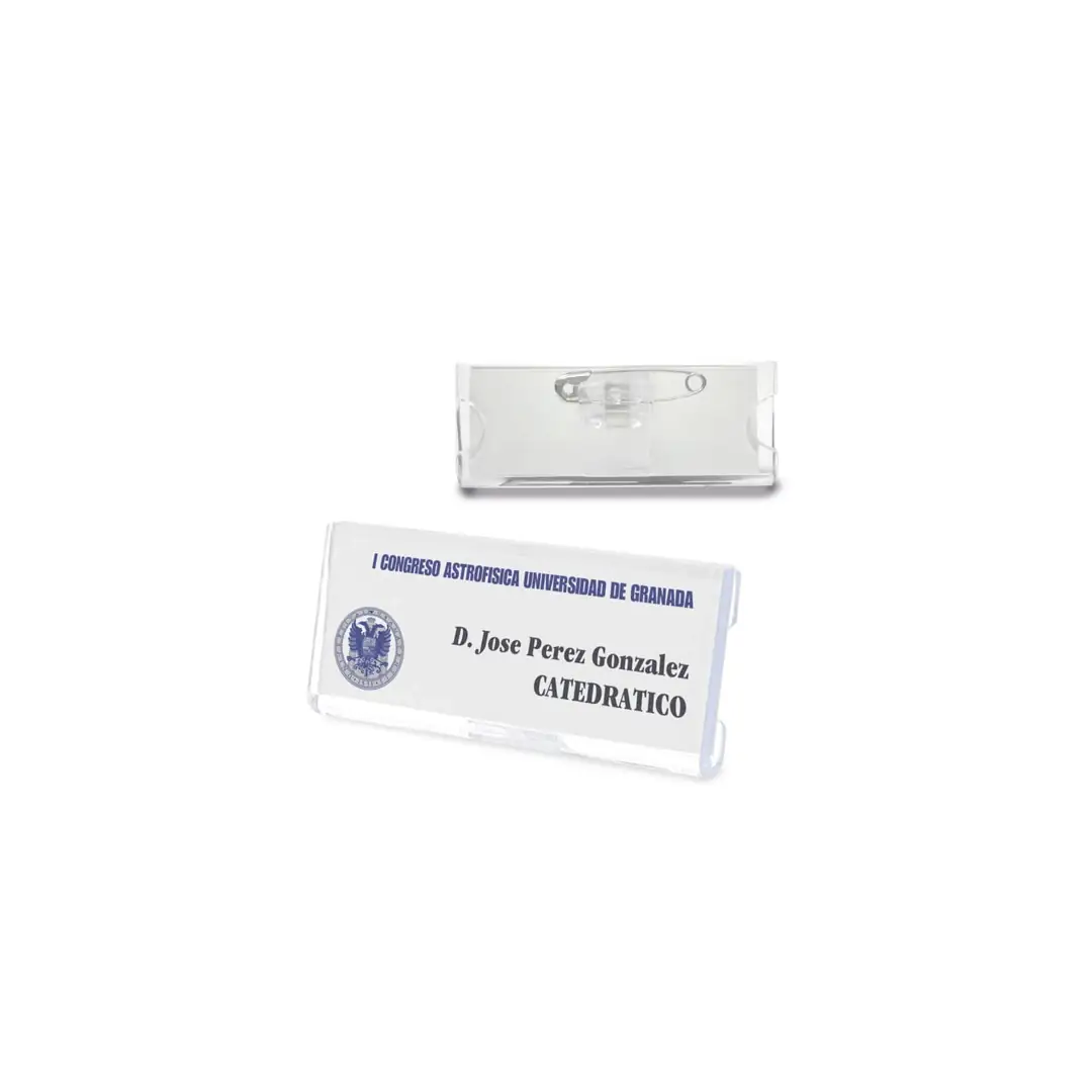 Producto personalizable Identificador Rectangular "Continental"